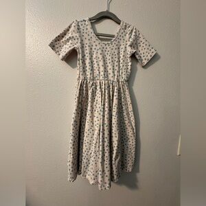 Alice & Ames, Size 7, cream with blue dress